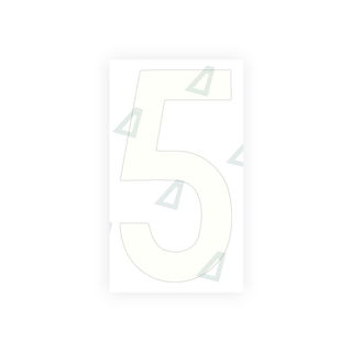 Alite Nanofilm for rear Italy license plates - Symbol "5" - Alite