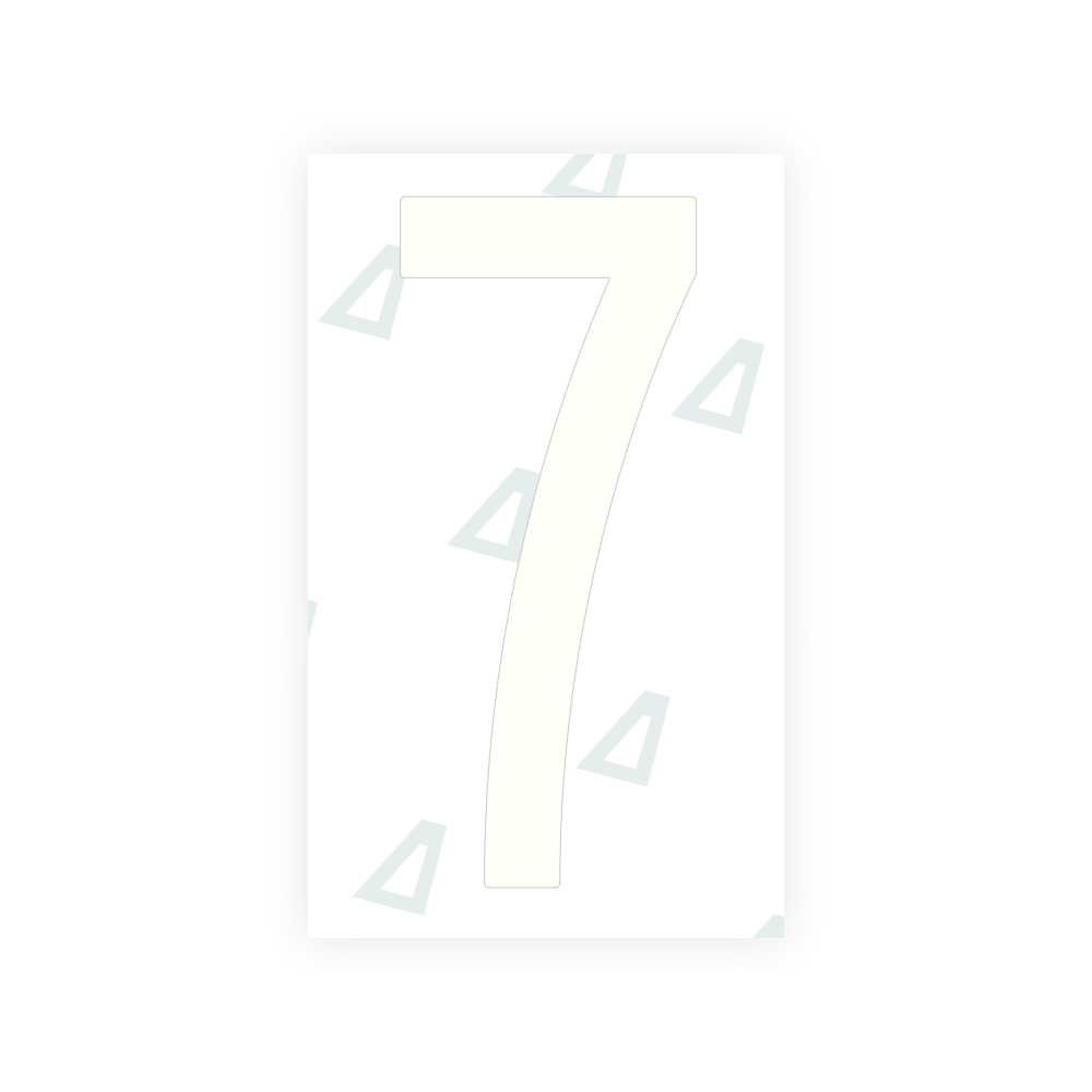 Alite Nanofilm for US (Puerto Rico) license plates - Symbol "7" - Alite