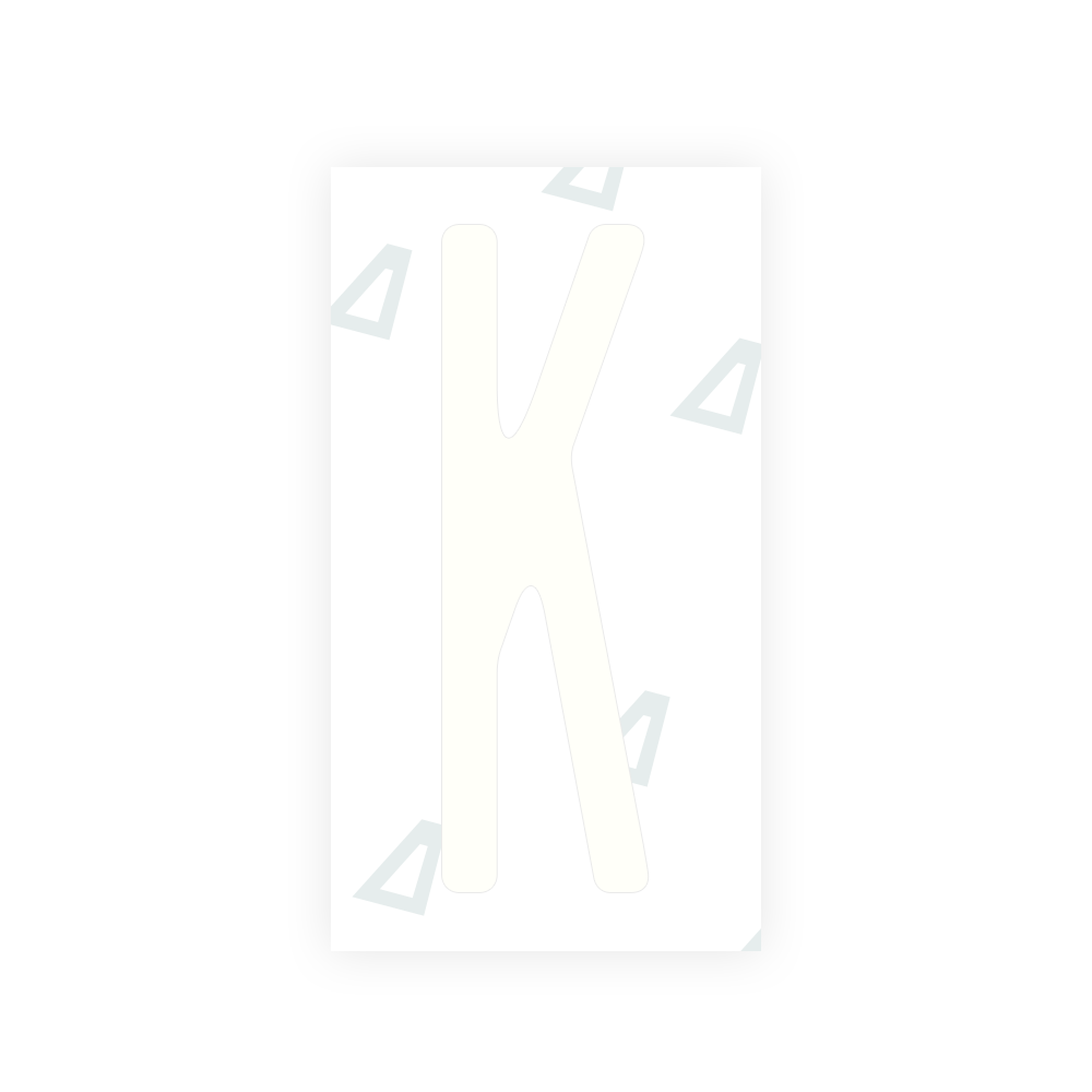 Alite Nanofilm for US (New York 2010) license plates - Symbol "K" - Alite
