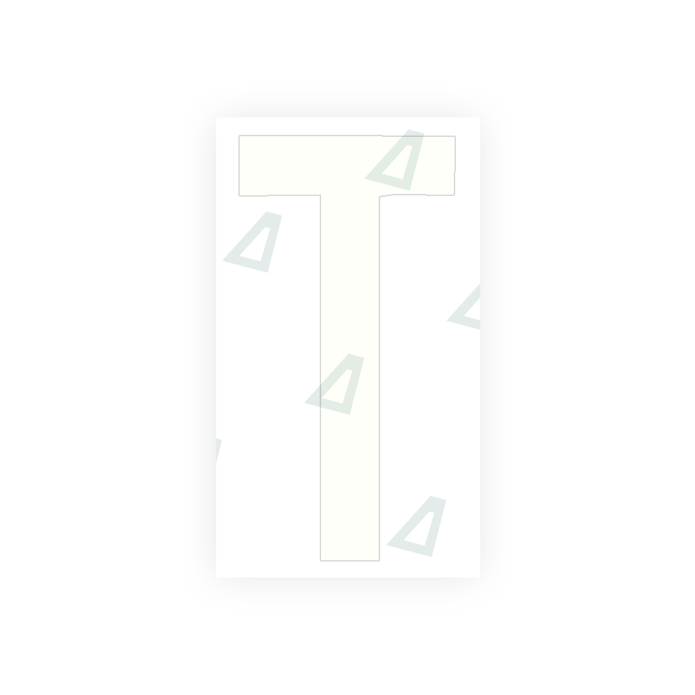 Alite Nanofilm for rear Italy license plates - Symbol "T" - Alite