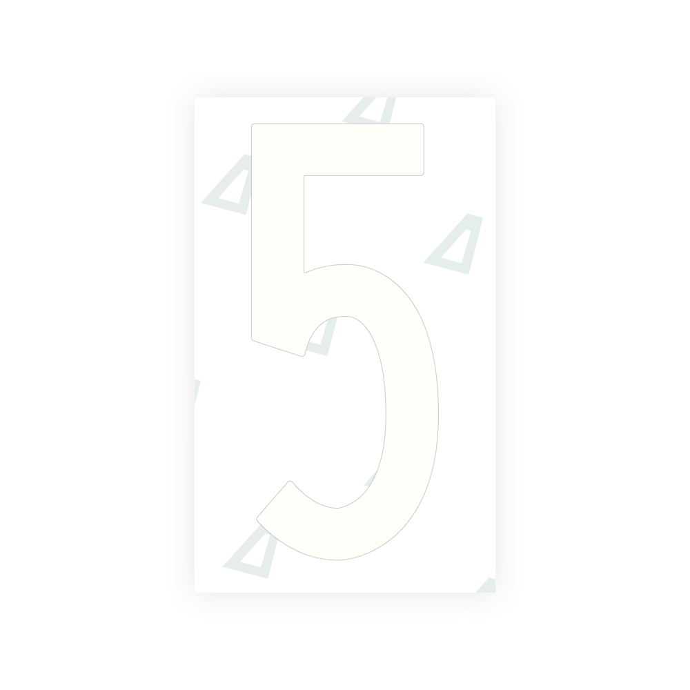 Alite Nanofilm for US (Puerto Rico) license plates - Symbol "5" - Alite