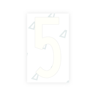 Alite Nanofilm for US (Puerto Rico) license plates - Symbol "5" - Alite