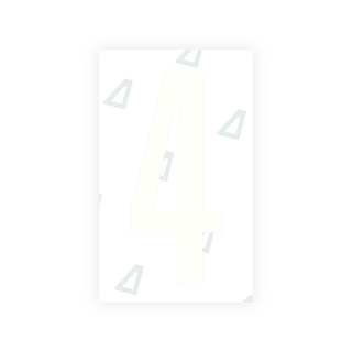 Alite Nanofilm for US (Nebraska 2005-2011) license plates - Symbol "4" - Alite