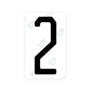 Alite Nanofilm for US (New Jersey - Embossed) license plates - Symbol "2" - Alite