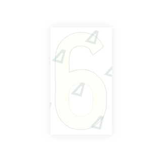 Alite Nanofilm for rear Italy license plates - Symbol "6" - Alite