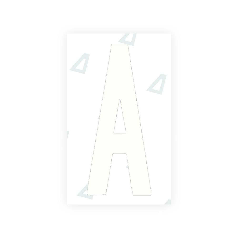 Alite Nanofilm for US (Georgia 2012 - Round) license plates - Symbol "A" - Alite