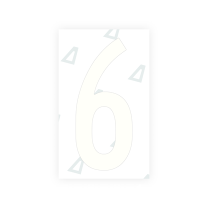 Alite Nanofilm for US (Georgia 2012 - Round) license plates - Symbol "6" - Alite