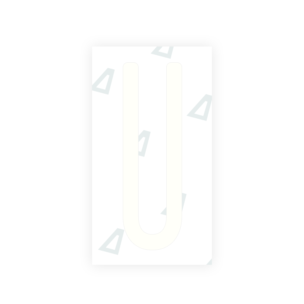 Alite Nanofilm for US (New York 2020) license plates - Symbol "U" - Alite