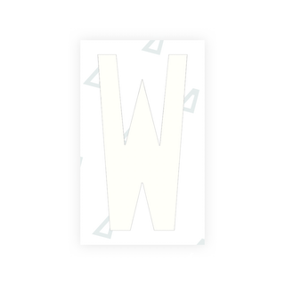 Alite Nanofilm for US (Ohio 2021) license plates - Symbol "W" - Alite