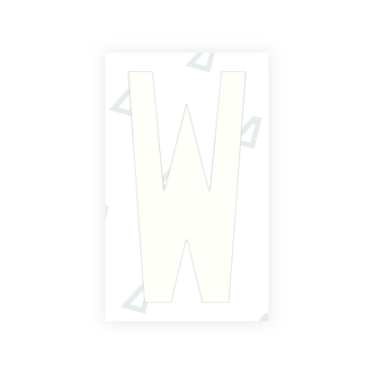 Alite Nanofilm for US (Ohio 2021) license plates - Symbol "W" - Alite