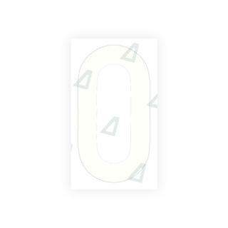 Alite Nanofilm for rear Italy license plates - Symbol "0" - Alite