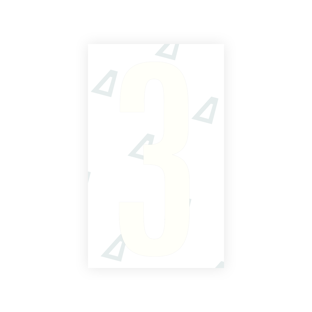 Alite Nanofilm for US (Texas) license plates - Symbol "3" - Alite