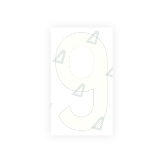Alite Nanofilm for rear Italy license plates - Symbol "9" - Alite