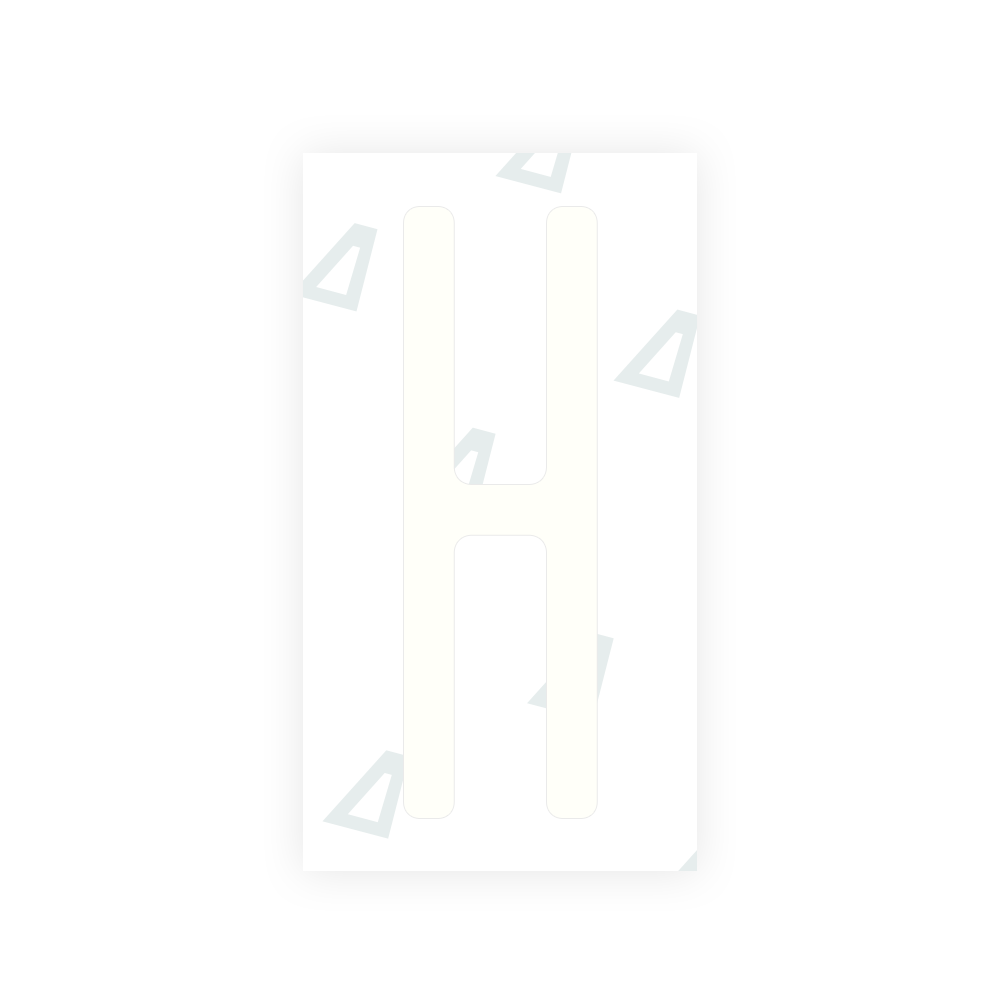 Alite Nanofilm for US (New York 2020) license plates - Symbol "H" - Alite