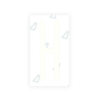 Alite Nanofilm for US (New York 2020) license plates - Symbol "H" - Alite