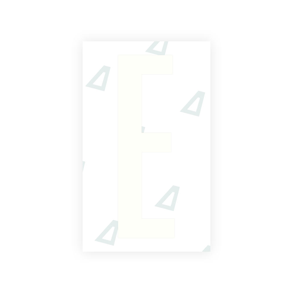 Alite Nanofilm for US (Nebraska 2002-2005) license plates - Symbol "E" - Alite