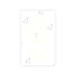 Alite Nanofilm for US (Nebraska 2005-2011) license plates - Symbol "9" - Alite
