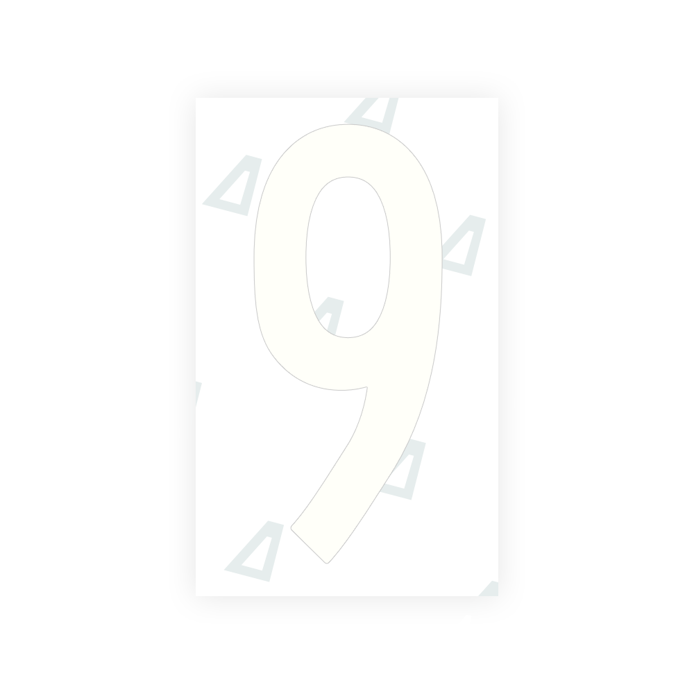 Alite Nanofilm for US (Puerto Rico) license plates - Symbol "9" - Alite