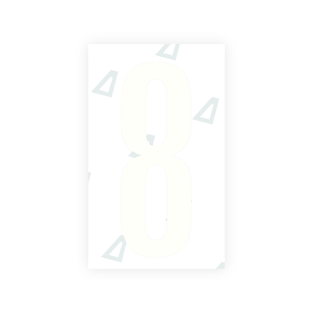 Alite Nanofilm for US (Nevada) license plates - Symbol "8" - Alite