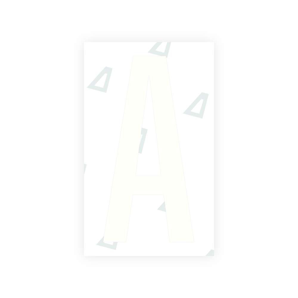 Alite Nanofilm for US (Nebraska 2002-2005) license plates - Symbol "A" - Alite