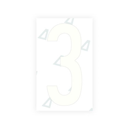 Alite Nanofilm for US (Georgia 2012 - Round) license plates - Symbol "3" - Alite