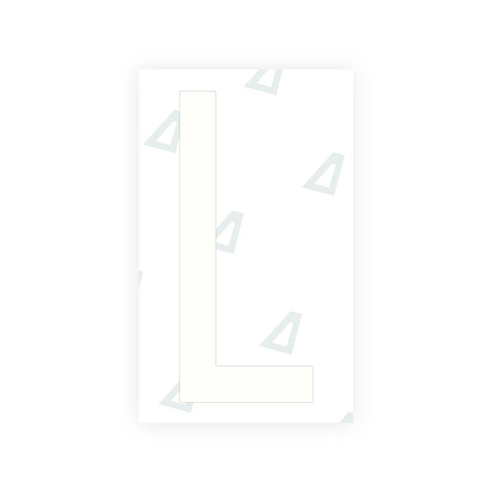 Alite Nanofilm for US (Puerto Rico) license plates - Symbol "L" - Alite