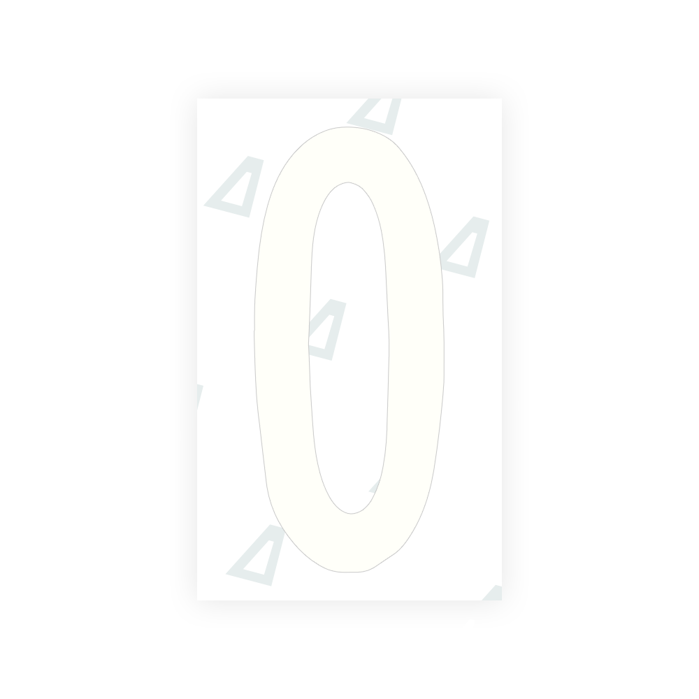 Alite Nanofilm for US (Georgia 2012 - Round) license plates - Symbol "0" - Alite