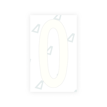 Alite Nanofilm for US (Georgia 2012 - Round) license plates - Symbol "0" - Alite