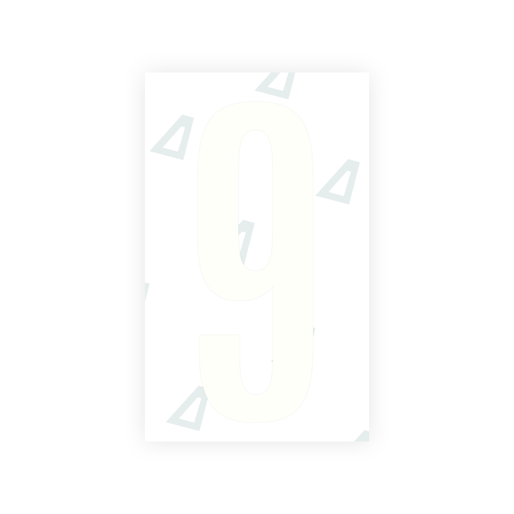 Alite Nanofilm for US (Texas) license plates - Symbol "9" - Alite