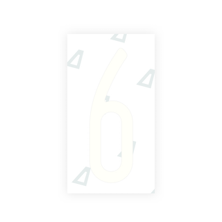 Alite Nanofilm for US (New York 2020) license plates - Symbol "6" - Alite