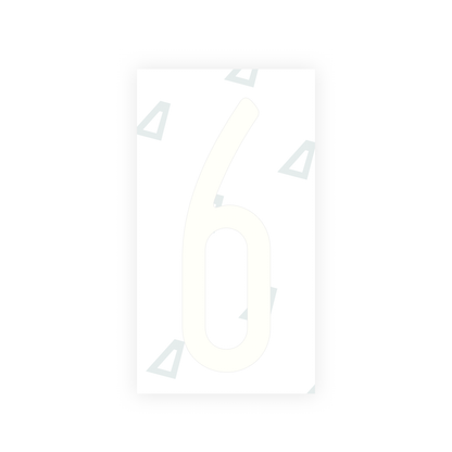 Alite Nanofilm for US (New York 2020) license plates - Symbol "6" - Alite