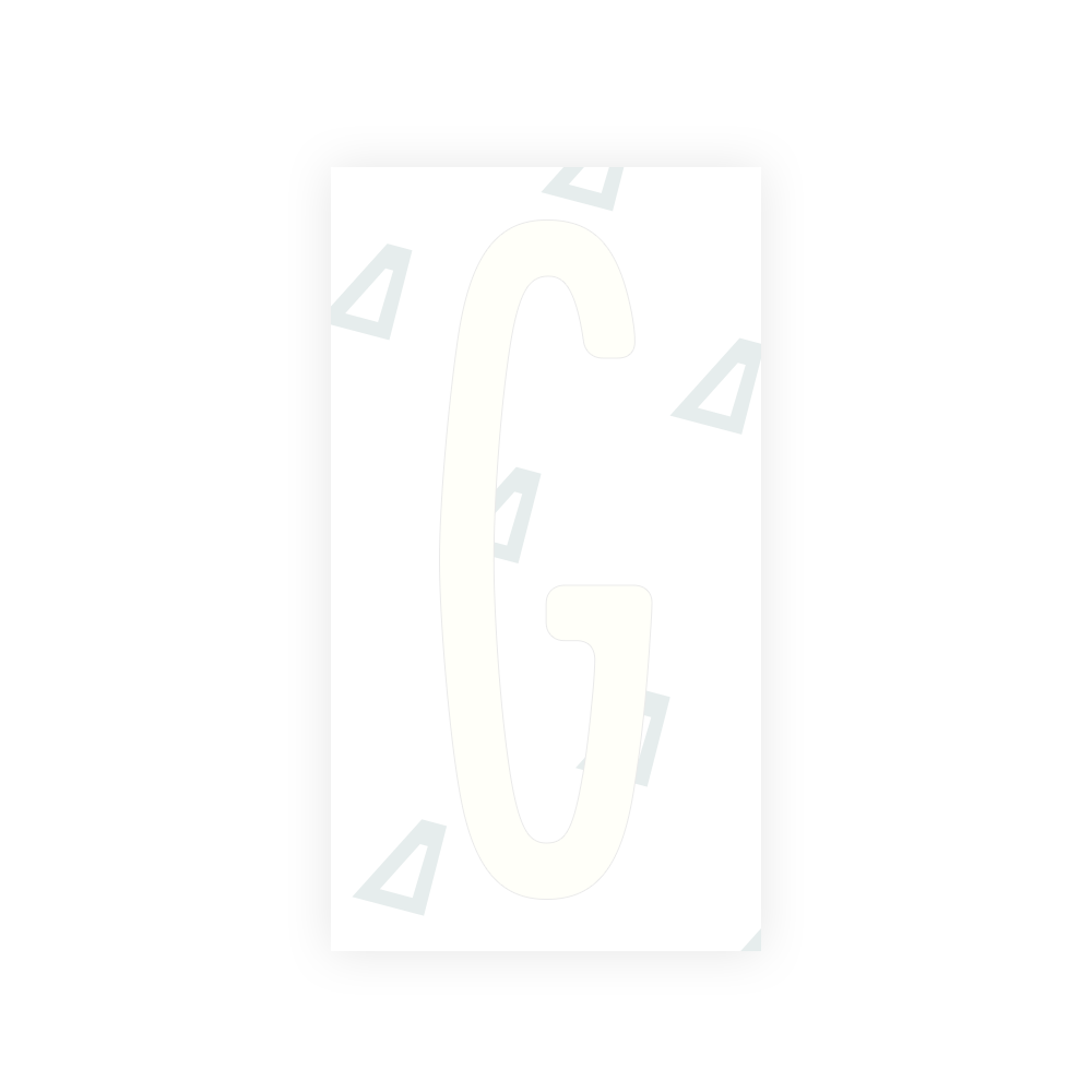 Alite Nanofilm for US (New York 2020) license plates - Symbol "G" - Alite