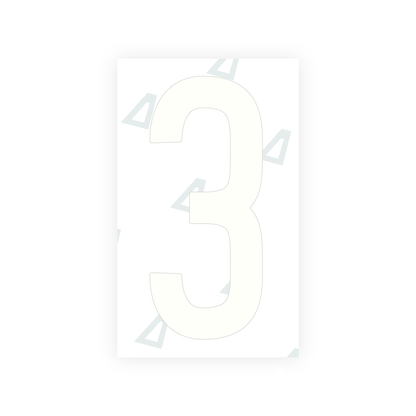 Alite Nanofilm for US (Puerto Rico) license plates - Symbol "3" - Alite