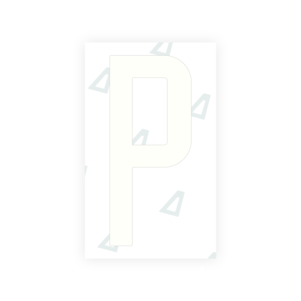 Alite Nanofilm for US (Puerto Rico) license plates - Symbol "P" - Alite