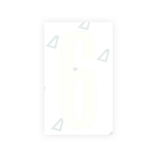 Alite Nanofilm for US (Nebraska 2005-2011) license plates - Symbol "6" - Alite