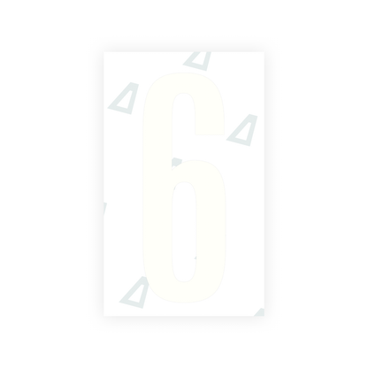 Alite Nanofilm for US (Nebraska 2005-2011) license plates - Symbol "6" - Alite