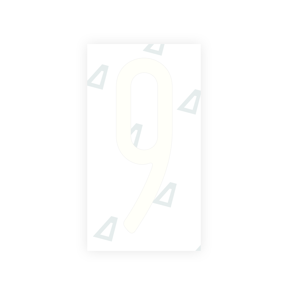 Alite Nanofilm for US (New York 2020) license plates - Symbol "9" - Alite
