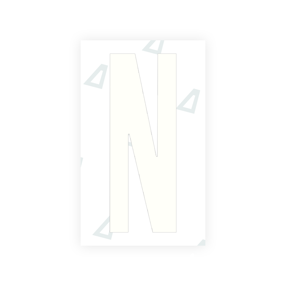 Alite Nanofilm for US (Ohio 2021) license plates - Symbol "N" - Alite