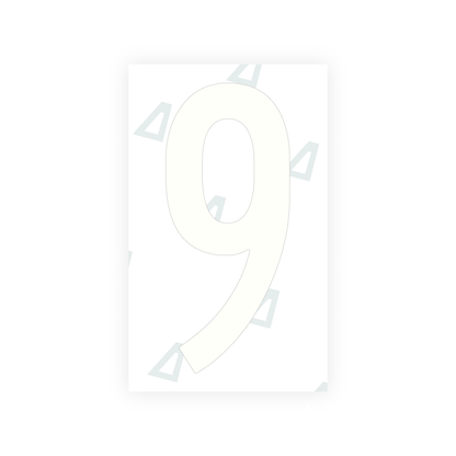 Alite Nanofilm for US (Georgia 2012 - Round) license plates - Symbol "9" - Alite