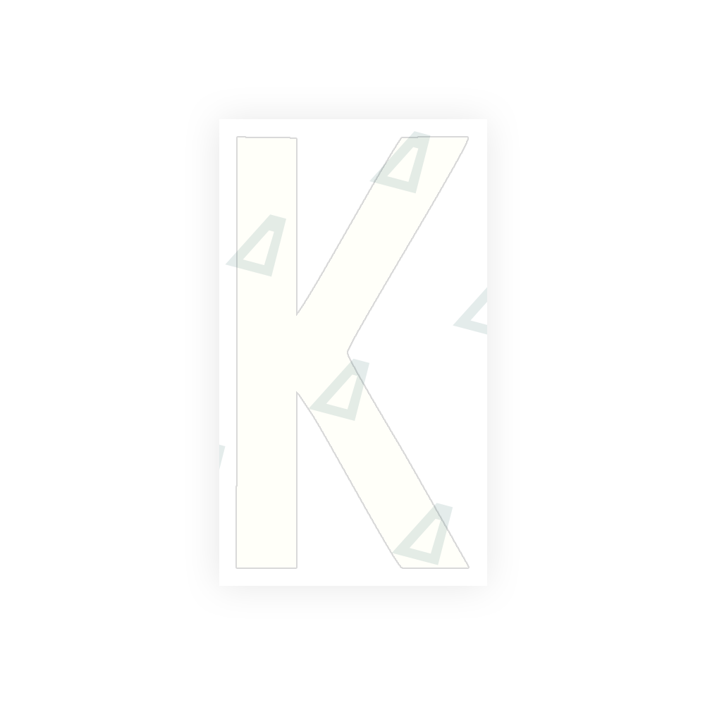 Alite Nanofilm for rear Italy license plates - Symbol "K" - Alite
