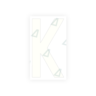 Alite Nanofilm for rear Italy license plates - Symbol "K" - Alite