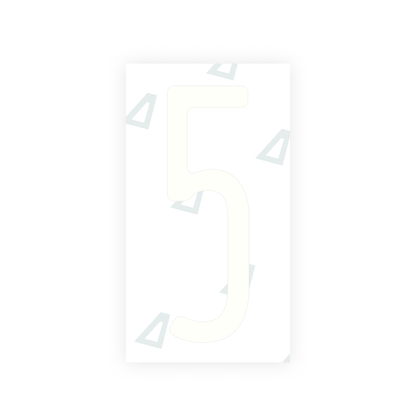 Alite Nanofilm for US (New York 2020) license plates - Symbol "5" - Alite