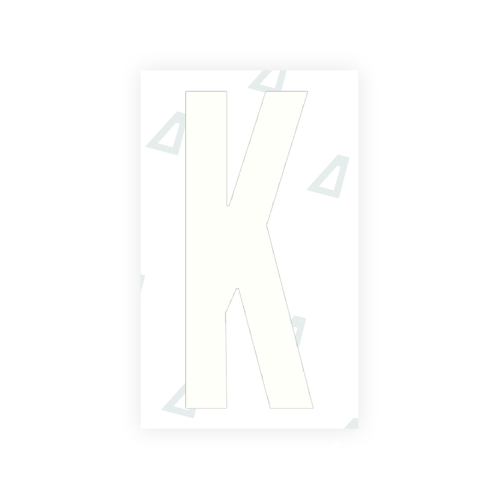 Alite Nanofilm for US (Ohio 2021) license plates - Symbol "K" - Alite