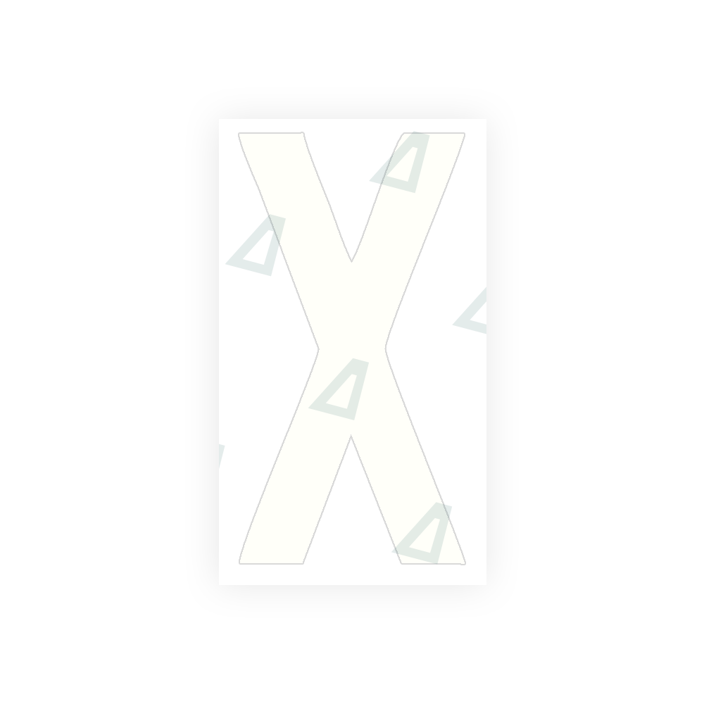 Alite Nanofilm for rear Italy license plates - Symbol "X" - Alite