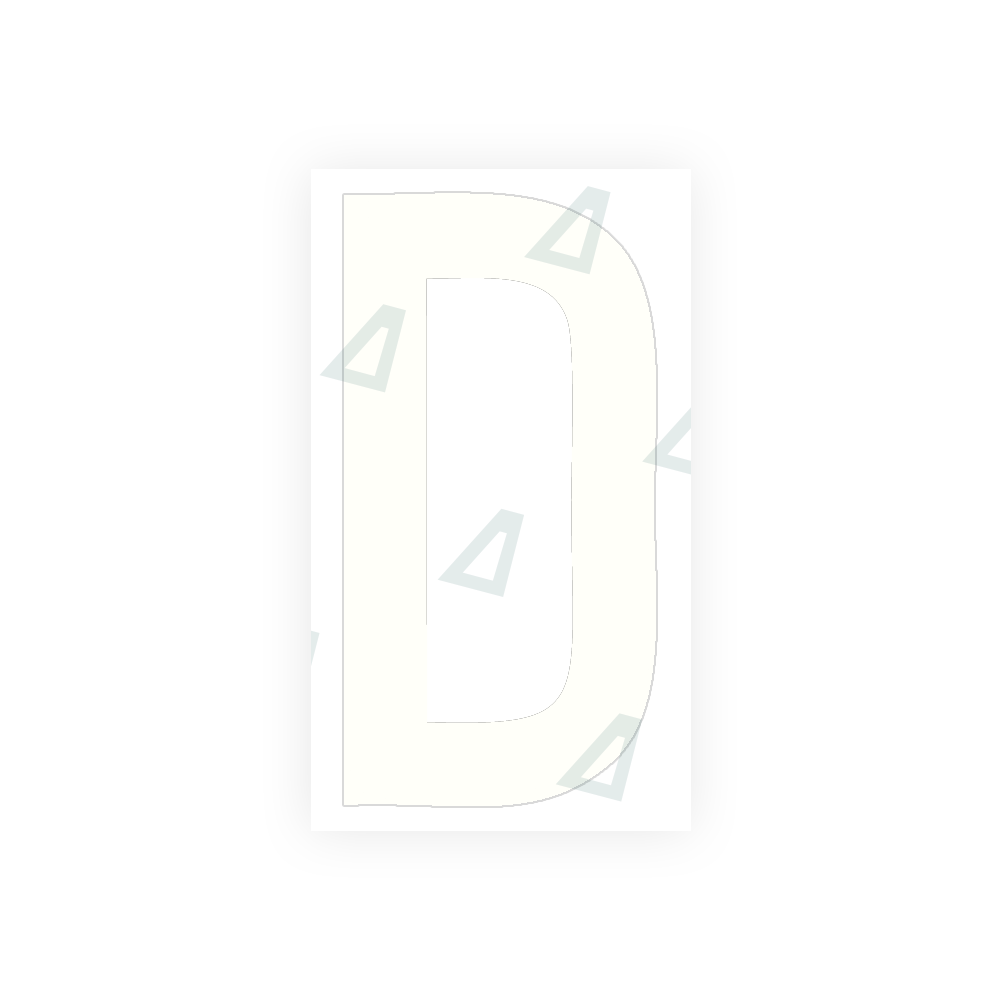 Alite Nanofilm for rear Italy license plates - Symbol "D" - Alite