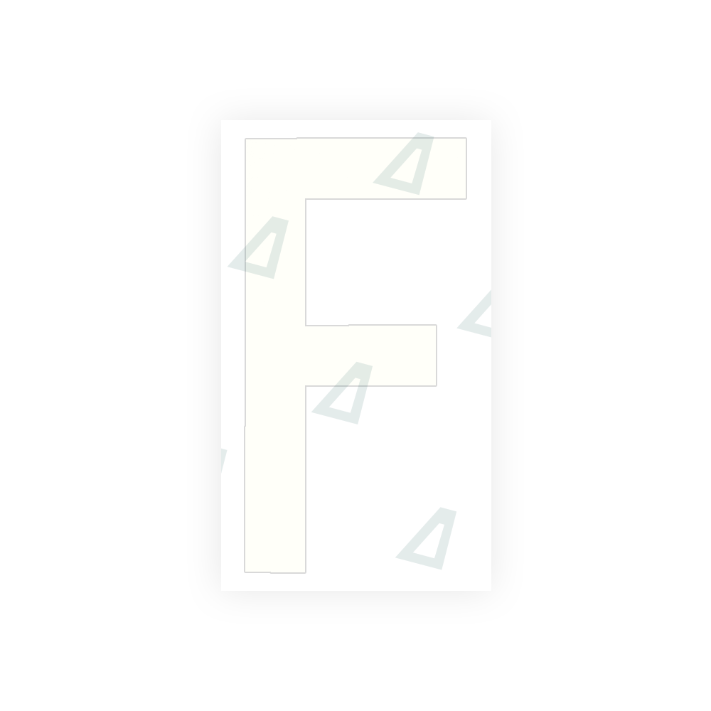 Alite Nanofilm for rear Italy license plates - Symbol "F" - Alite