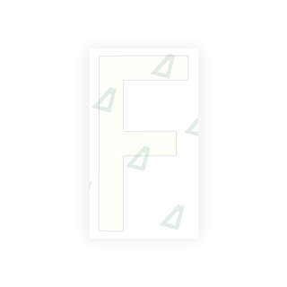 Alite Nanofilm for rear Italy license plates - Symbol "F" - Alite