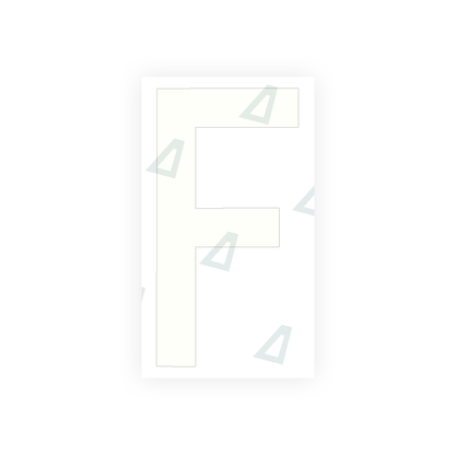 Alite Nanofilm for rear Italy license plates - Symbol "F" - Alite