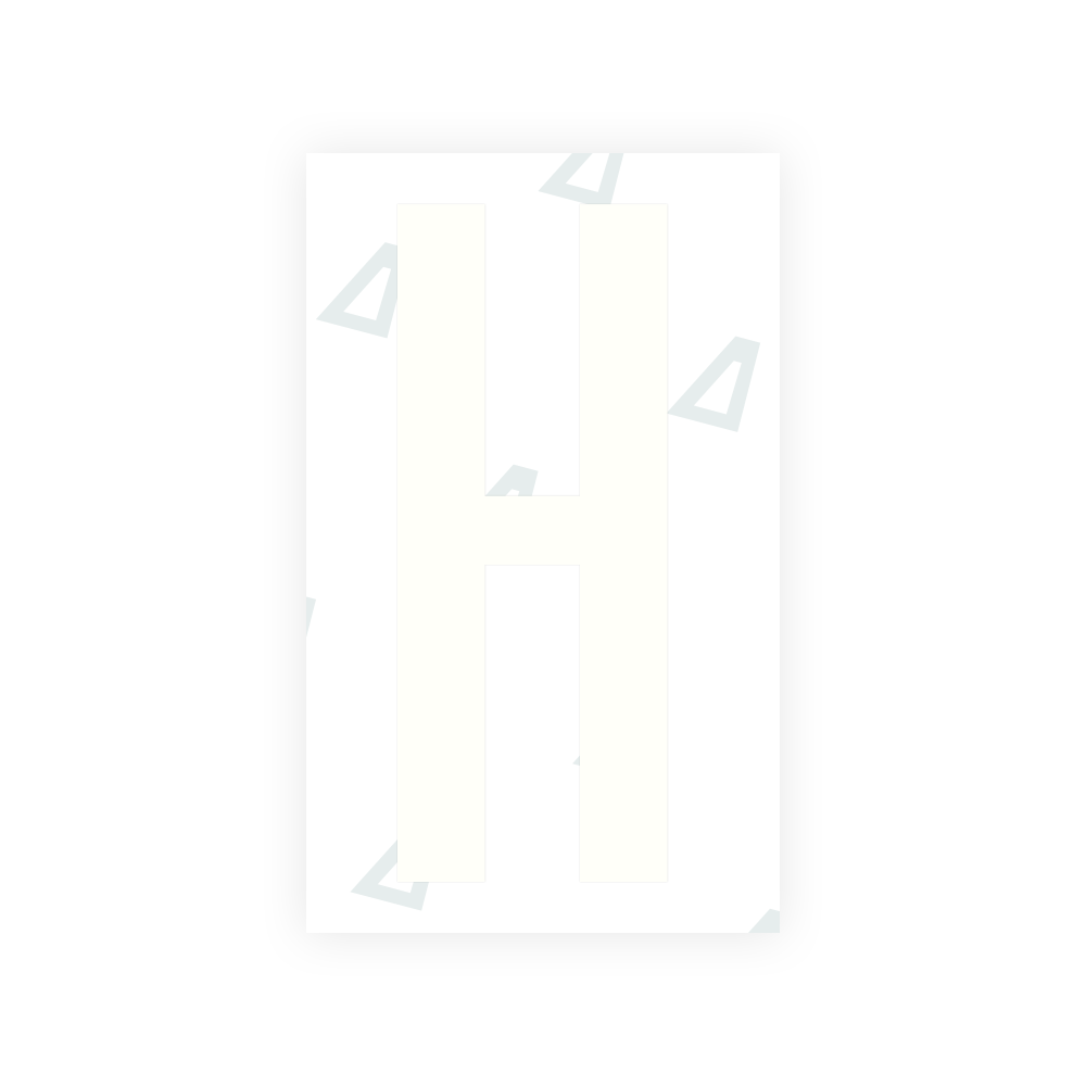 Alite Nanofilm for US (Texas) license plates - Symbol "H" - Alite