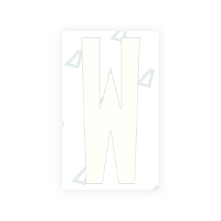 Alite Nanofilm for US (Nebraska 2005-2011) license plates - Symbol "W" - Alite